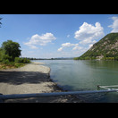 Der Donaudurchbruch bei Dömös, Blick donauaufwärts …